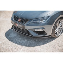 Накладка сплиттер на передний бампер на Seat III Cupra / FR рестайл